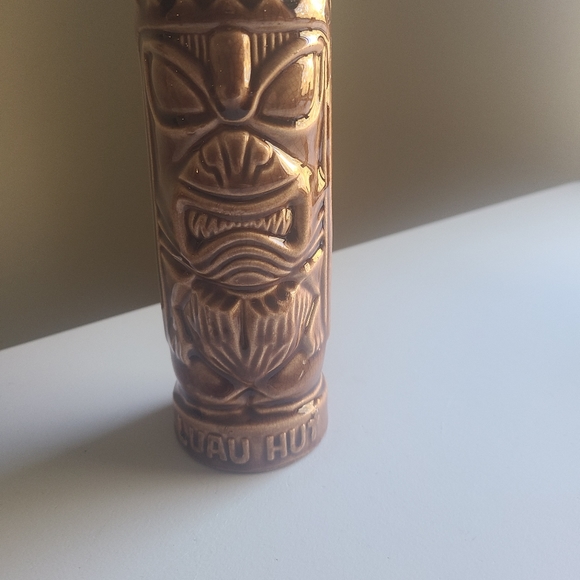 VINTAGE LUAU HUT Ceramic Double Sided Tiki Mugs Hawaii - Picture 3 of 5
